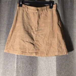Tan Corduroy Skirt